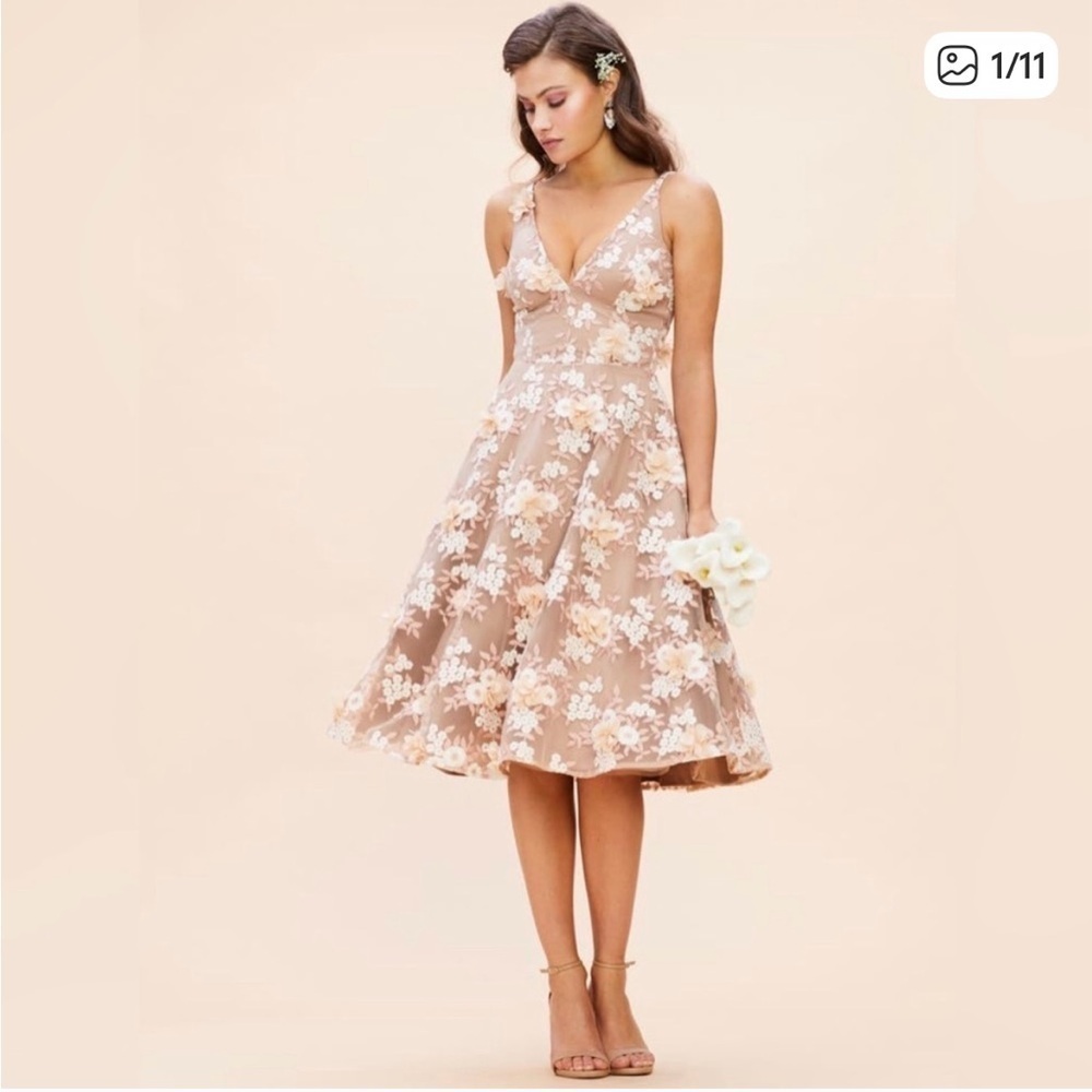 Dress The Population Elisa Floral
Appliqué Dress large